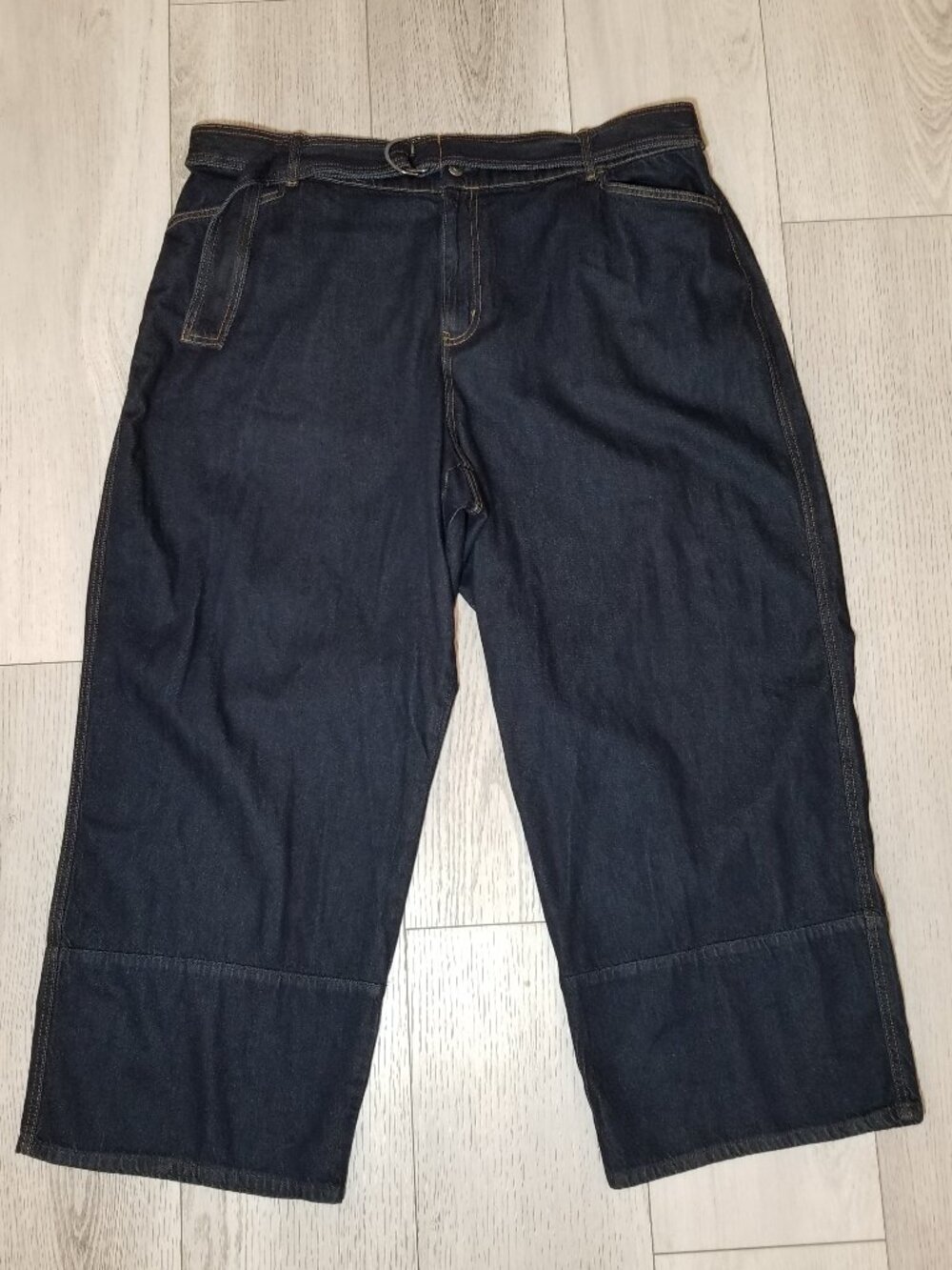 Ava & Viv Wide Leg Jeans Womens Size 26 Retro Boho Hippie Peasant Cottage NWOT